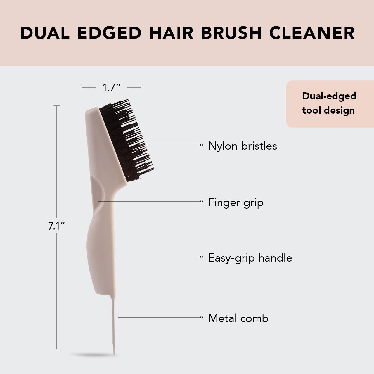 Kitsch Wet Dry Brush Detangling Brush - Soft Bristle Hair Brushes for Women | Straight & Curly Hair Brush | Hairbrush for All Hair Types | Hair Detangler Brush | Travel Hair Brush & Detangling Comb