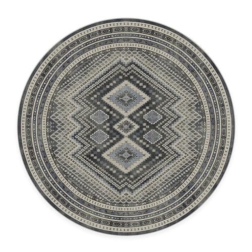 RUGGABLE Kaden Washable Rug - Perfect Vintage Area Rug for Living Room Bedroom Kitchen - Pet & Child Friendly - Stain & Water Resistant - Amber Red 3&