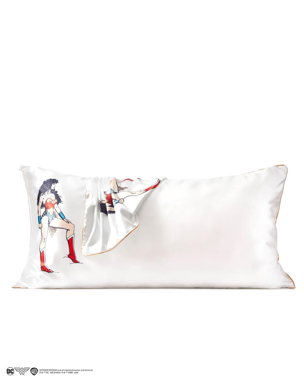 Kitsch Satin Pillowcase with Zipper for Hair & Skin, Softer Than Silk Pillow Cases Queen, Smooth Pillow Covers, Machine Washable, Wrinkle-Free, Cooling Satin Pillow Cases Standard Size 19"x26", Ivory