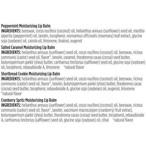 Burt’s Bees Christmas Gifts, 4 Lip Balm Stocking Stuffers Products, Beeswax Bounty Classic Set - Original Beeswax Moisturizing Lip Balm (4-Pack)