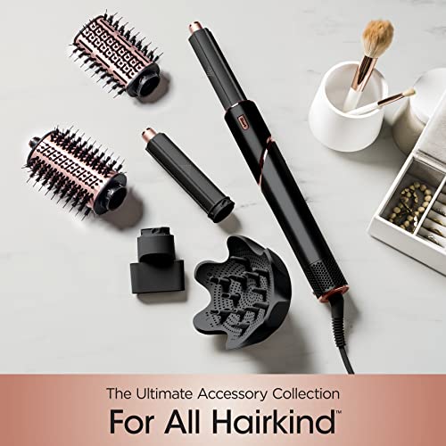 Shark HD430 FlexStyle Air Styling & Drying System, Powerful Hair Dryer Brush & Multi-Styler with Auto-Wrap Curlers, Paddle Brush, Oval Brush, Concentrator Attachment, Stone
