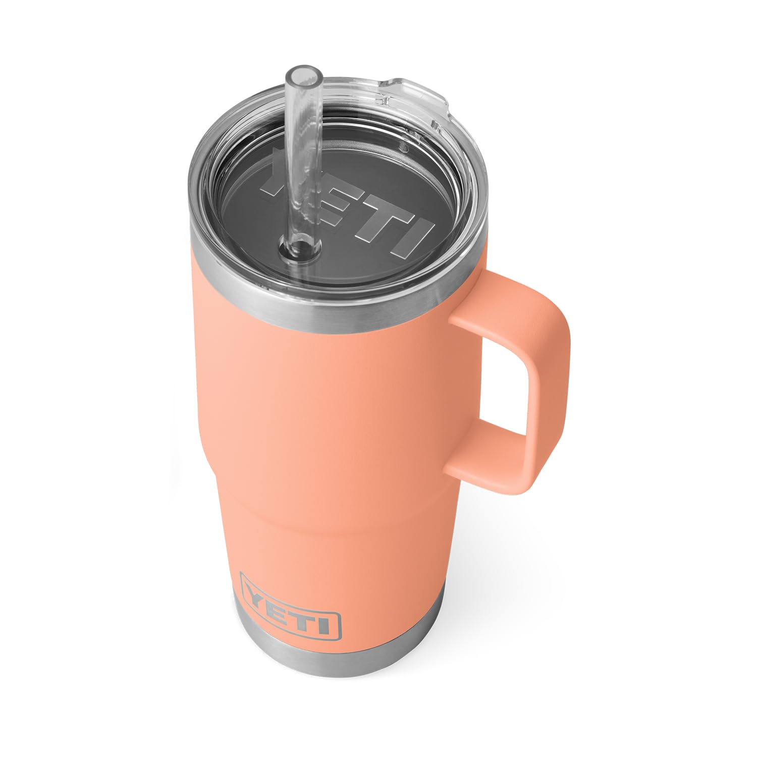 YETI Rambler Tumbler with Handle and Straw Lid, Vacuum Insulated Travel Mug, Stainless Steel