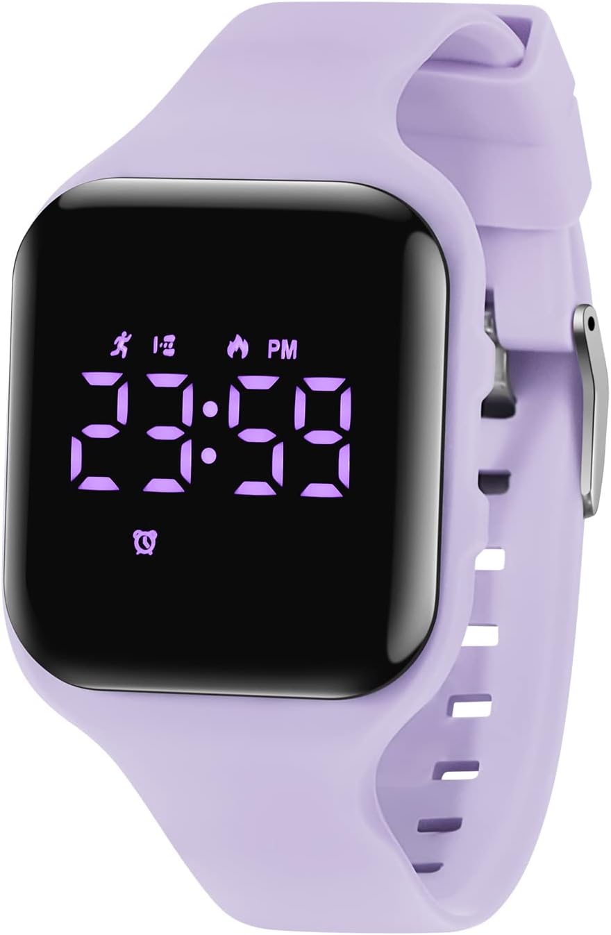 Kids Watch, No App Fitness Tracker Watch for Kids Teenager Digital Watch with Steps Counter/Distance/Calories/Alarm/Stopwatch Fitness Watch for Kids Girls Boys Gift for Teens