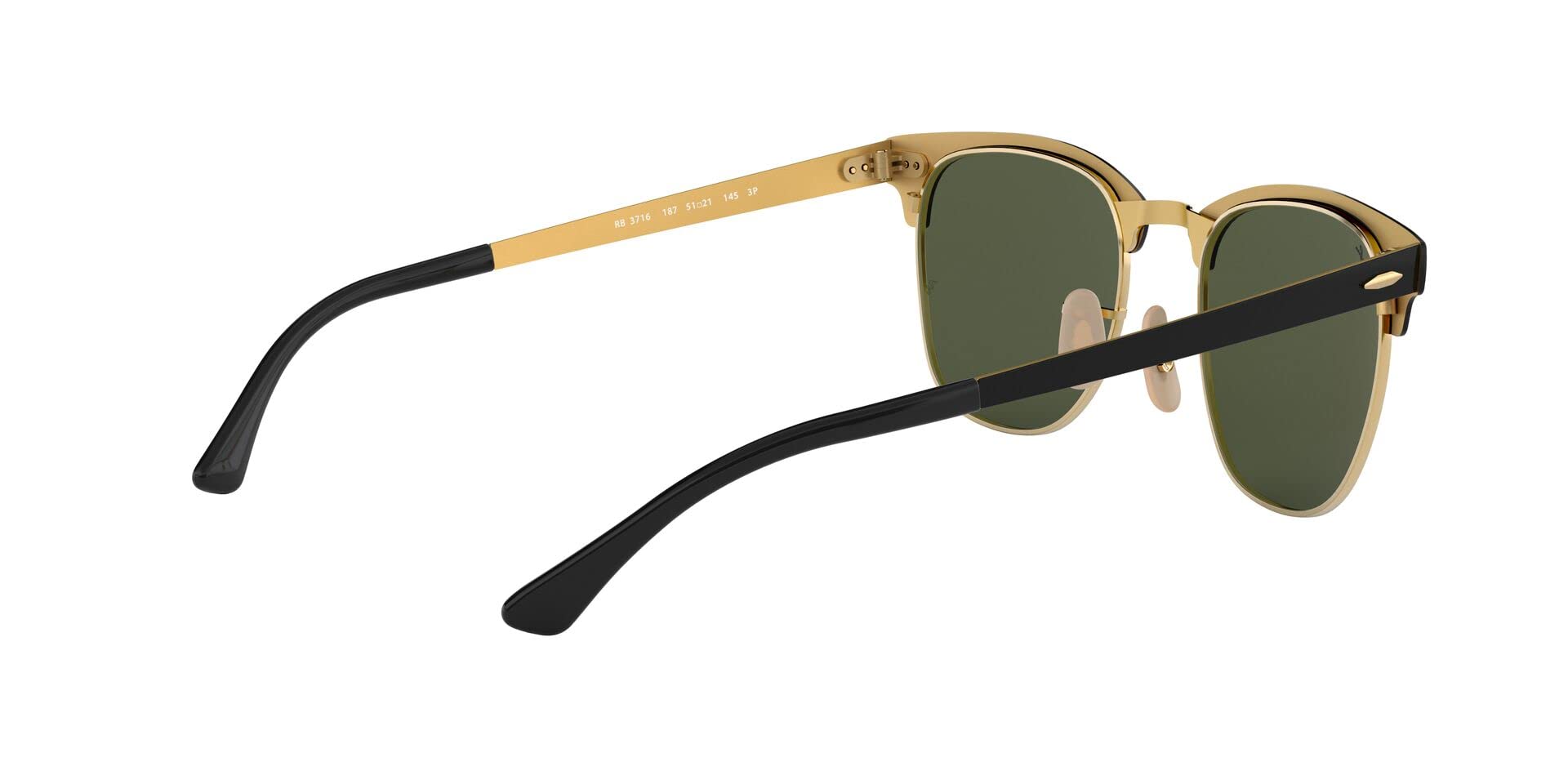 Ray-Ban RB3716 Clubmaster Metal Square Sunglasses