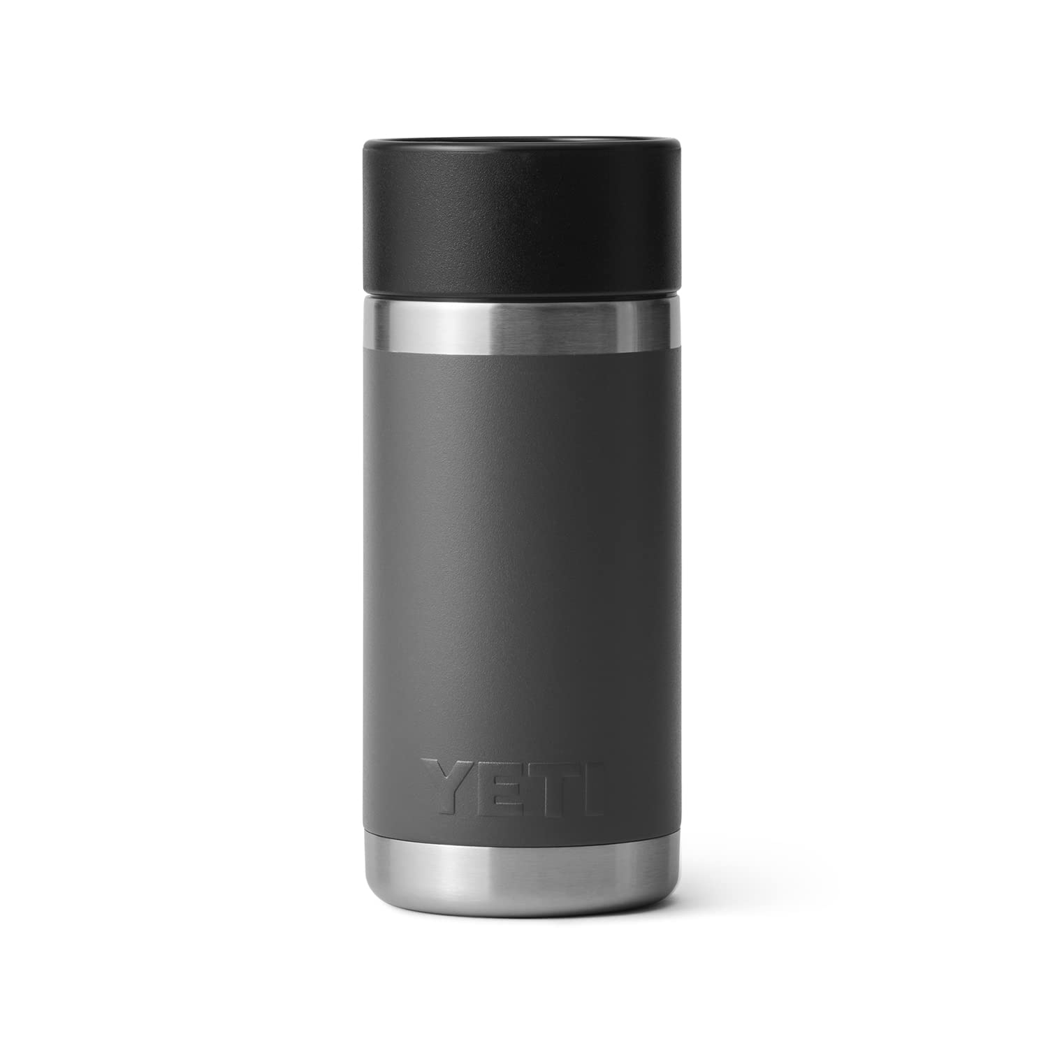 YETI Rambler 12 oz Bottle, Stainless Steel, Vacuum Insulated, with Hot Shot Cap