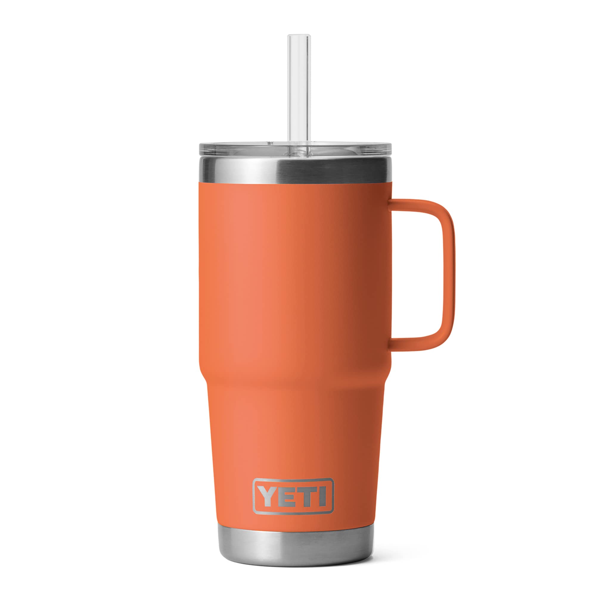 YETI Rambler Tumbler with Handle and Straw Lid, Vacuum Insulated Travel Mug, Stainless Steel