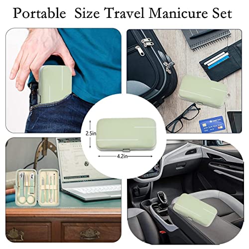 Manicure Set Professional Grooming Kits, Nail Clippers Pedicure Kit 8pcs Nail Kit Pedicure Set Tools with Aceoce Travel Case for Women Men Home or Salon Gift