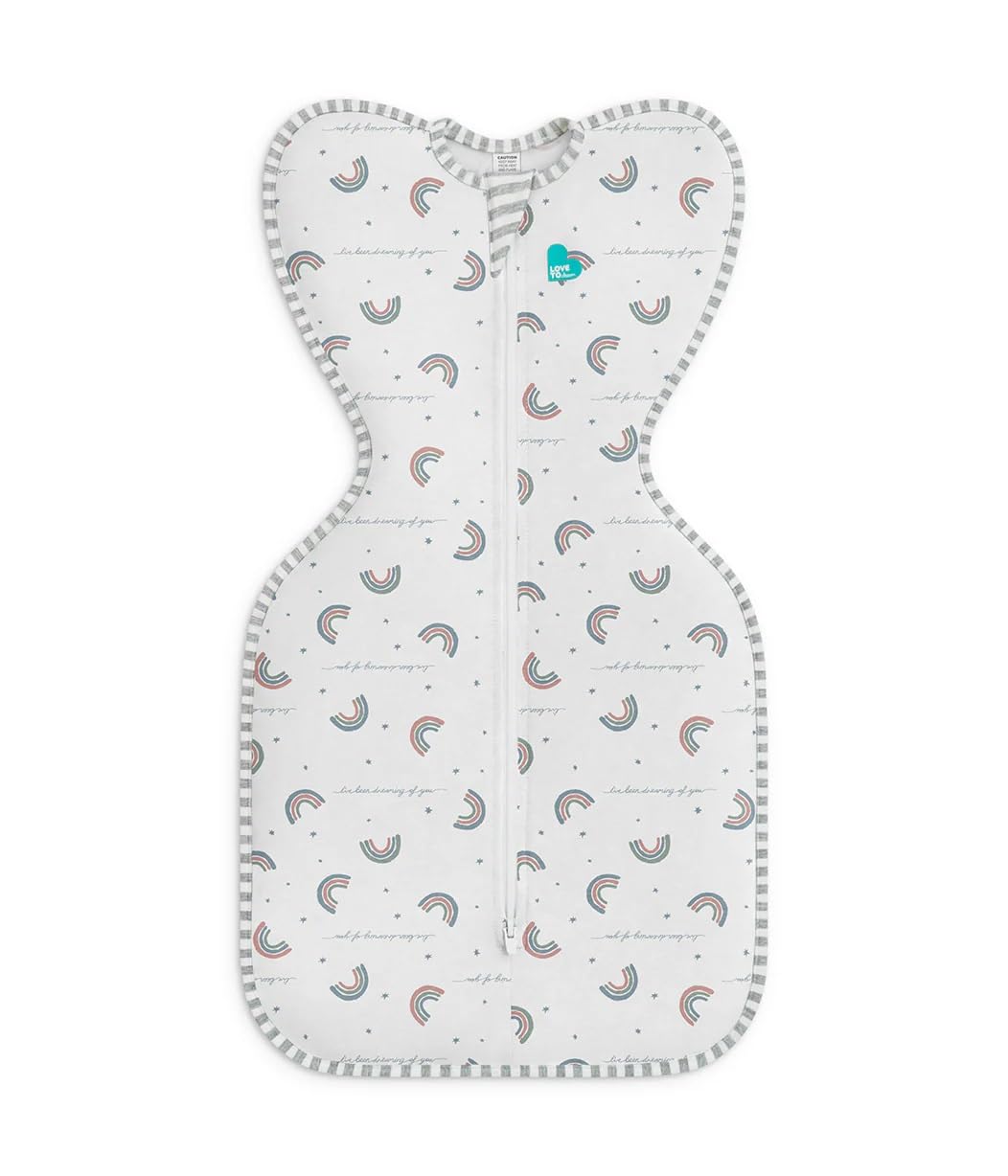 Love to Dream Swaddle UP, Baby Sleep Sack, Self-Soothing Swaddles for Newborns, Improves Sleep, Snug Fit Helps Calm Startle Reflex, New Born Essentials for Baby, 5-8.5 lbs, Sand Dollar