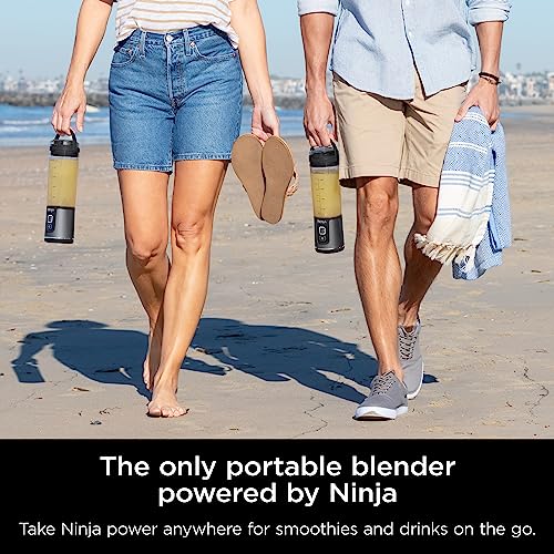 Ninja Blast Portable Blender, Cordless, 18oz. Vessel, Personal Blender For-Shakes and Smoothies, BPA Free, Leakproof-Lid and Sip Spout, USB-C Rechargeable, Dishwasher Safe Parts, Tinted Pink, BC151PK
