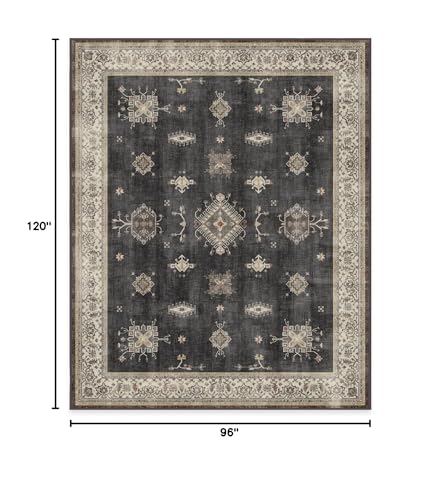 RUGGABLE – Verena Dark Wood – Machine Washable Runner Rug – Pet & Child Friendly – Stain & Water Resistant – Non-Slip – 2.5&
