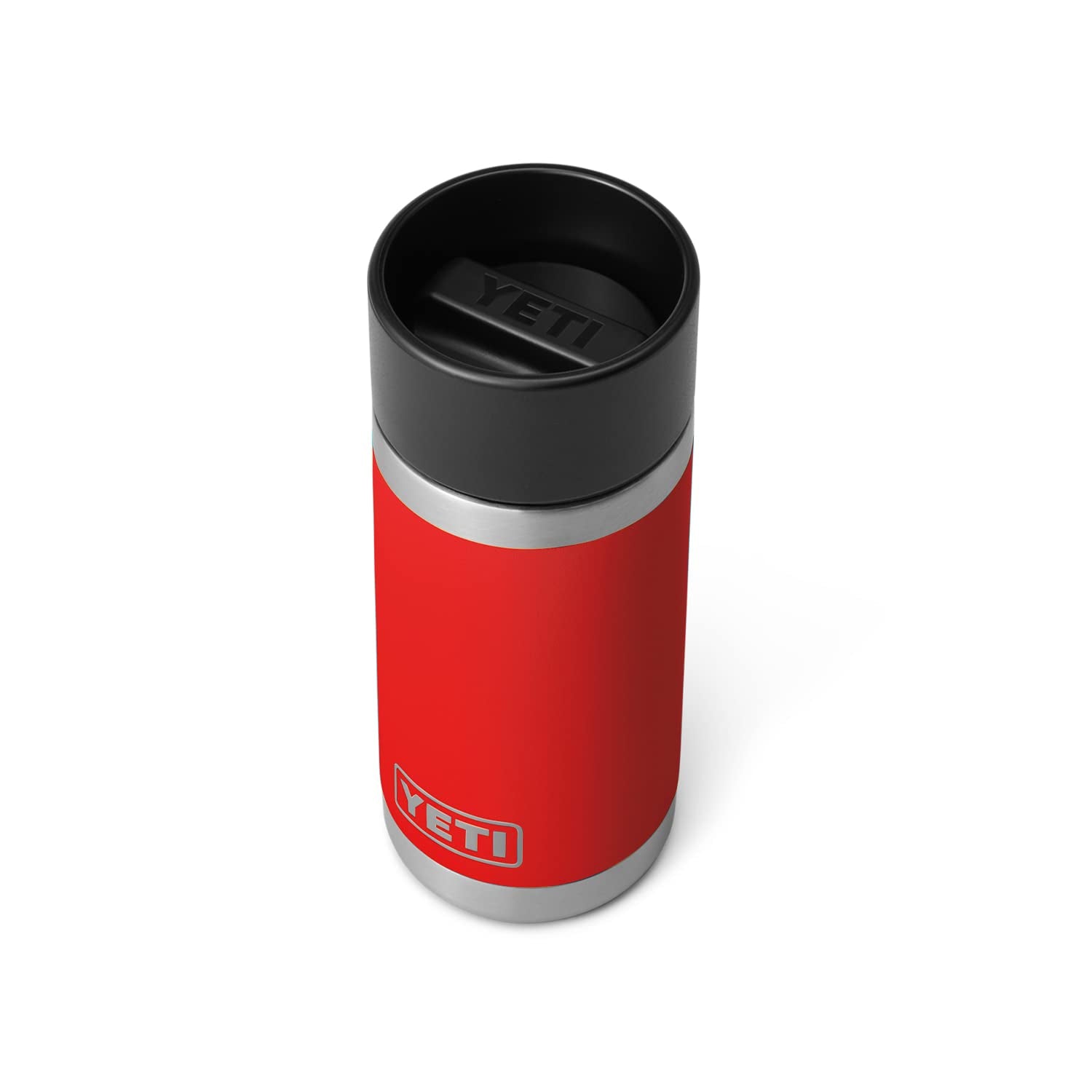 YETI Rambler 12 oz Bottle, Stainless Steel, Vacuum Insulated, with Hot Shot Cap
