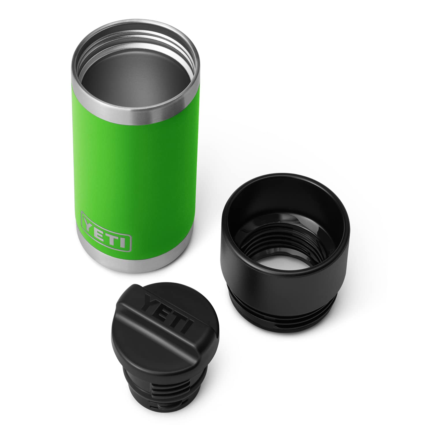 YETI Rambler 12 oz Bottle, Stainless Steel, Vacuum Insulated, with Hot Shot Cap