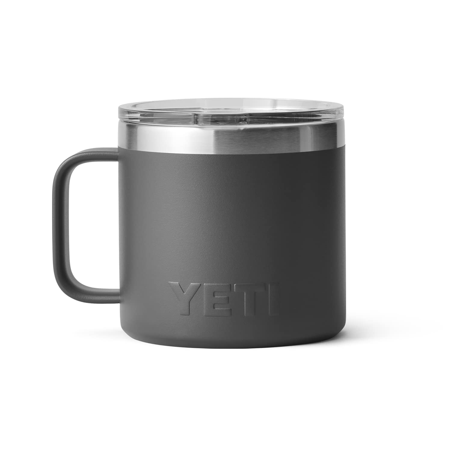 YETI Rambler 14 oz Mug, Vacuum Insulated, Stainless Steel with MagSlider Lid, Stainless