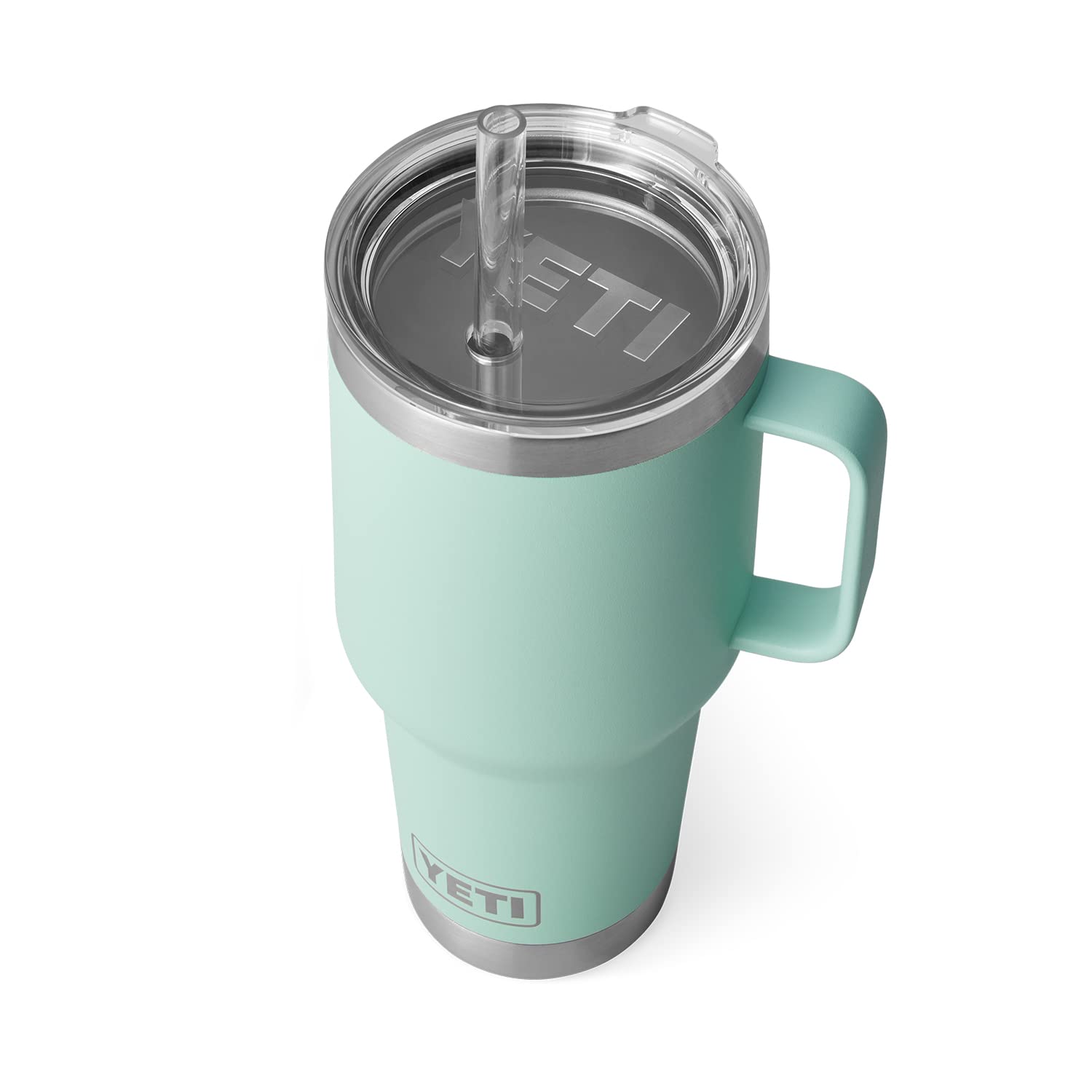 YETI Rambler Tumbler with Handle and Straw Lid, Vacuum Insulated Travel Mug, Stainless Steel