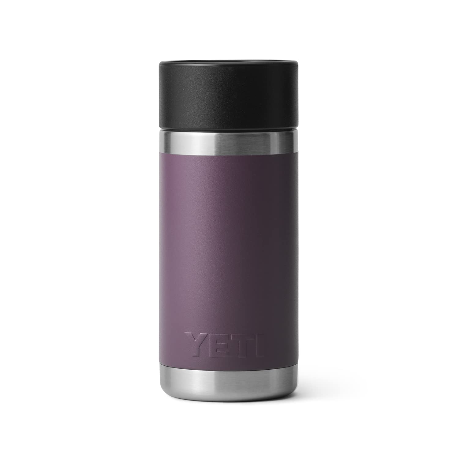 YETI Rambler 12 oz Bottle, Stainless Steel, Vacuum Insulated, with Hot Shot Cap