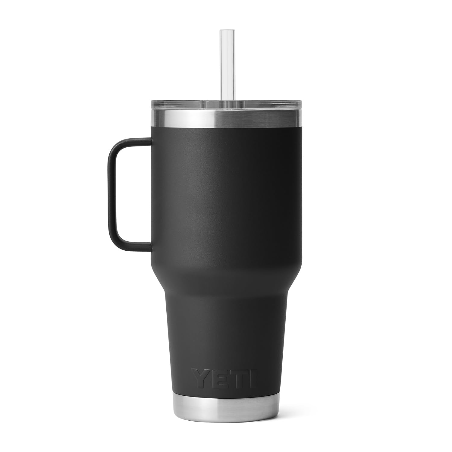YETI Rambler Tumbler with Handle and Straw Lid, Vacuum Insulated Travel Mug, Stainless Steel