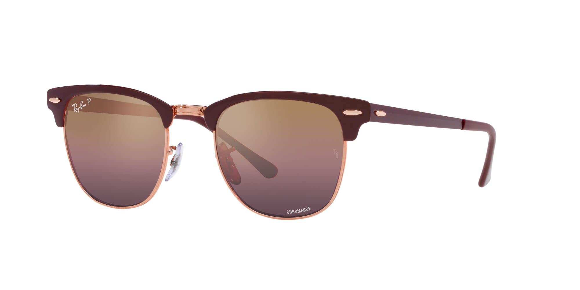 Ray-Ban RB3716 Clubmaster Metal Square Sunglasses