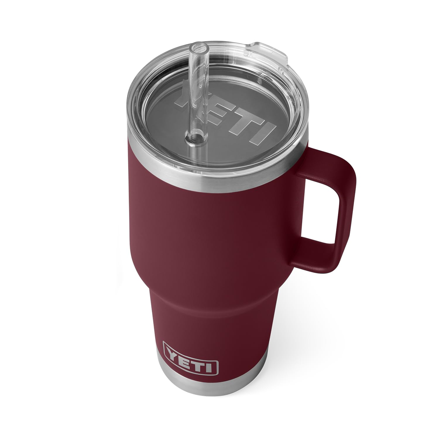 YETI Rambler Tumbler with Handle and Straw Lid, Vacuum Insulated Travel Mug, Stainless Steel