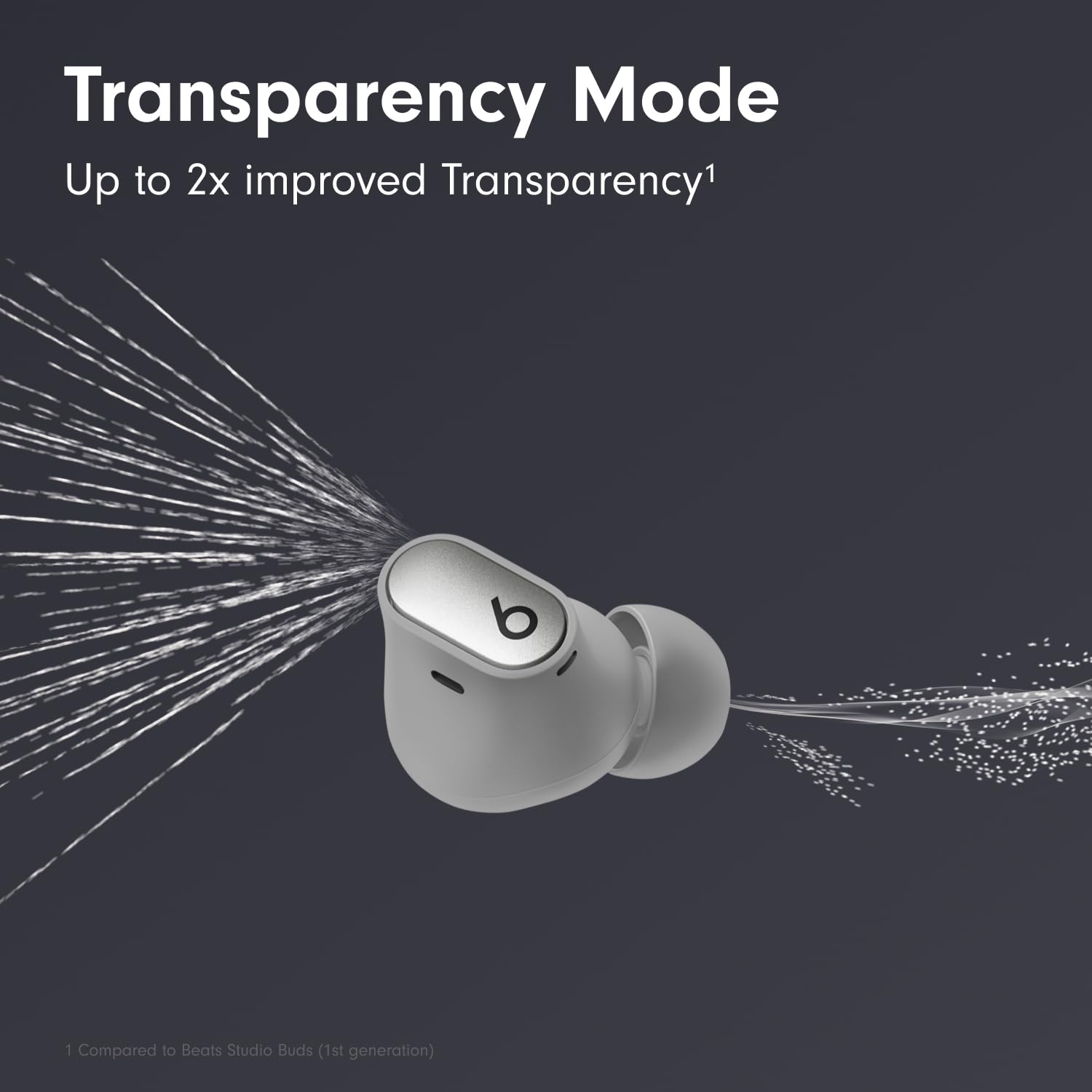 Beats Studio Buds + | True Wireless Noise Cancelling Earbuds, Enhanced Apple & Android Compatibility, Built-in Microphone, Sweat Resistant Bluetooth Headphones, Spatial Audio - Ivory