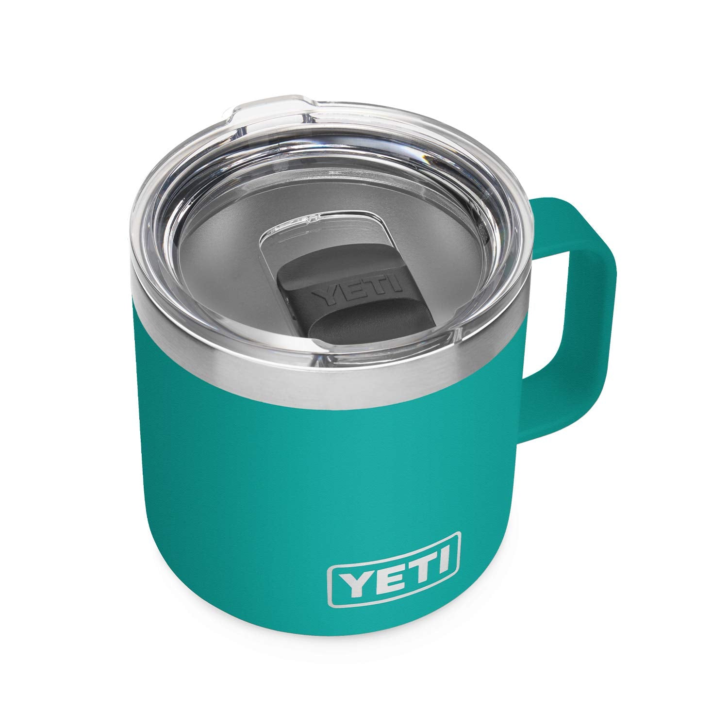 YETI Rambler 14 oz Mug, Vacuum Insulated, Stainless Steel with MagSlider Lid, Stainless