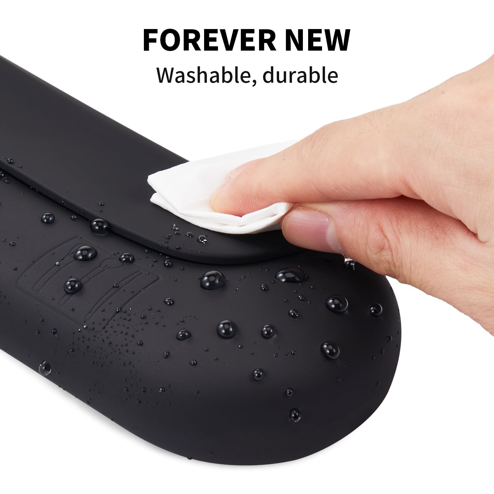 AGIKET Silicone Makeup Brush Holder Travel Cosmetic Bag:Soft Portable Cosmetic Face Brushes Holder with Upgrade Anti-Fall Out Magnetic Closure, Large Travel Makeup Brush Case - Walnut