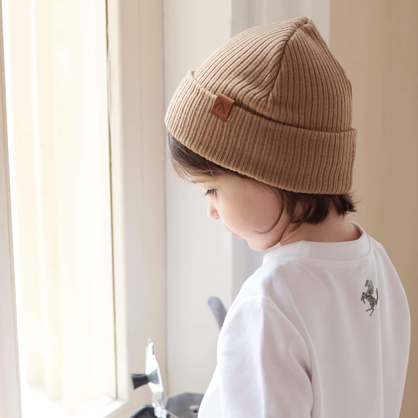 LMLALML Beanie for Toddler Boys Elegant Baby Beanie Knit Winter Hat for Kids