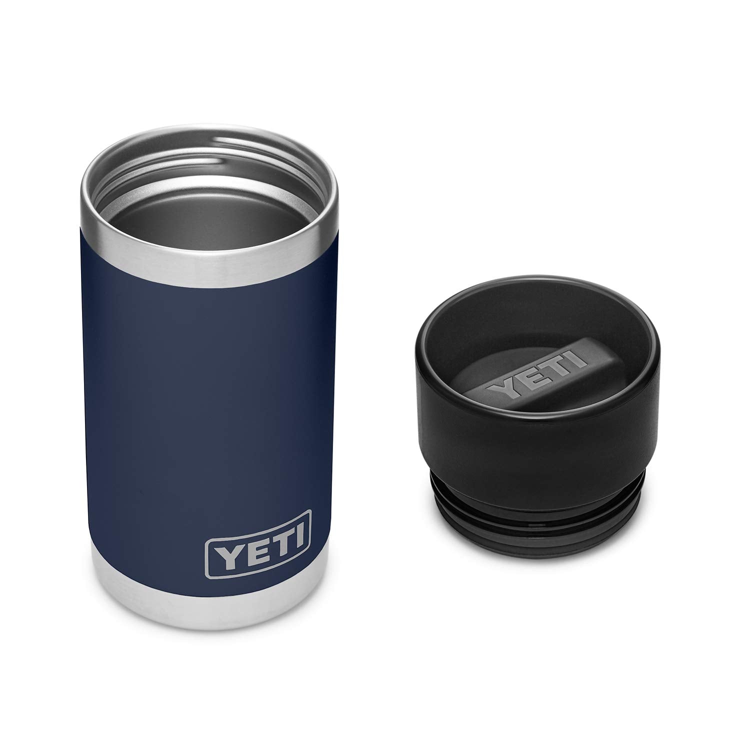 YETI Rambler 12 oz Bottle, Stainless Steel, Vacuum Insulated, with Hot Shot Cap