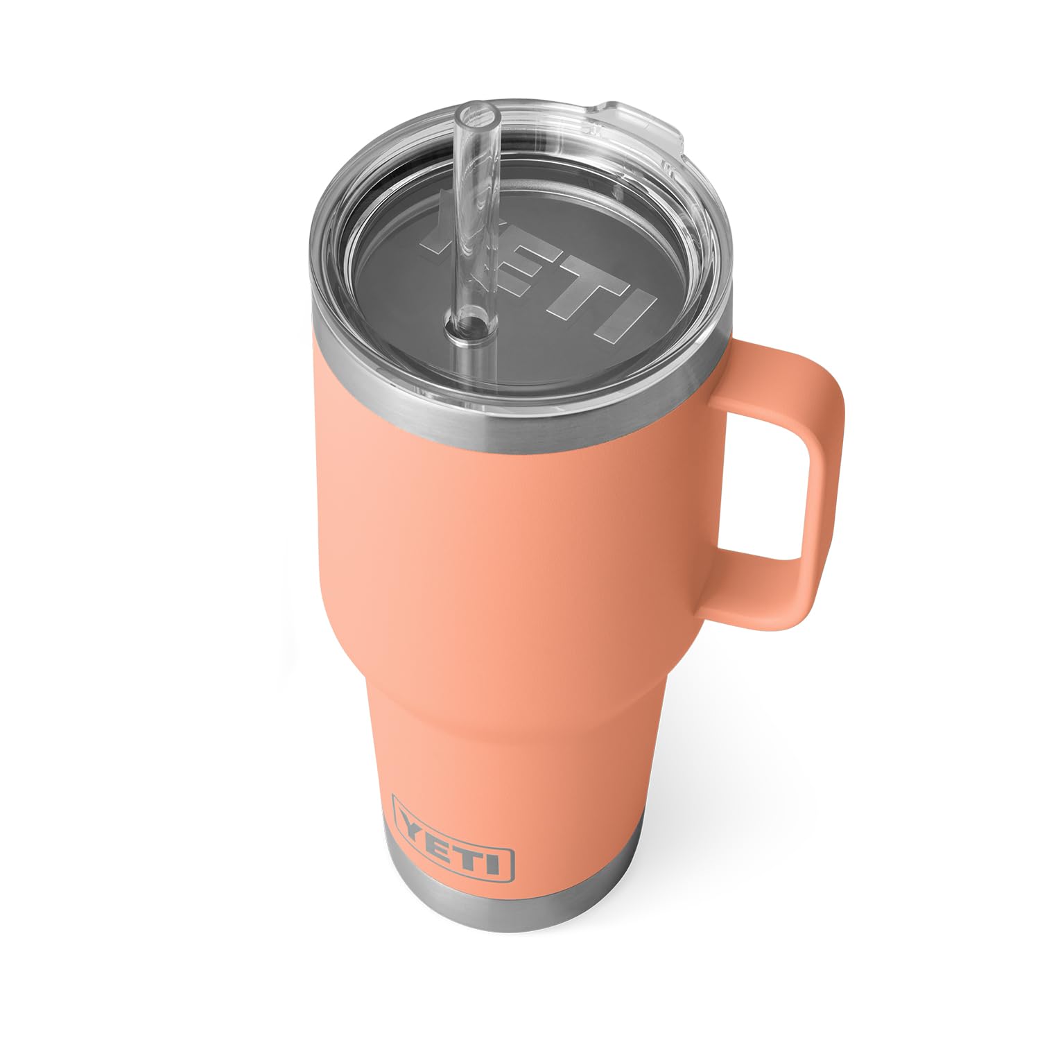 YETI Rambler Tumbler with Handle and Straw Lid, Vacuum Insulated Travel Mug, Stainless Steel