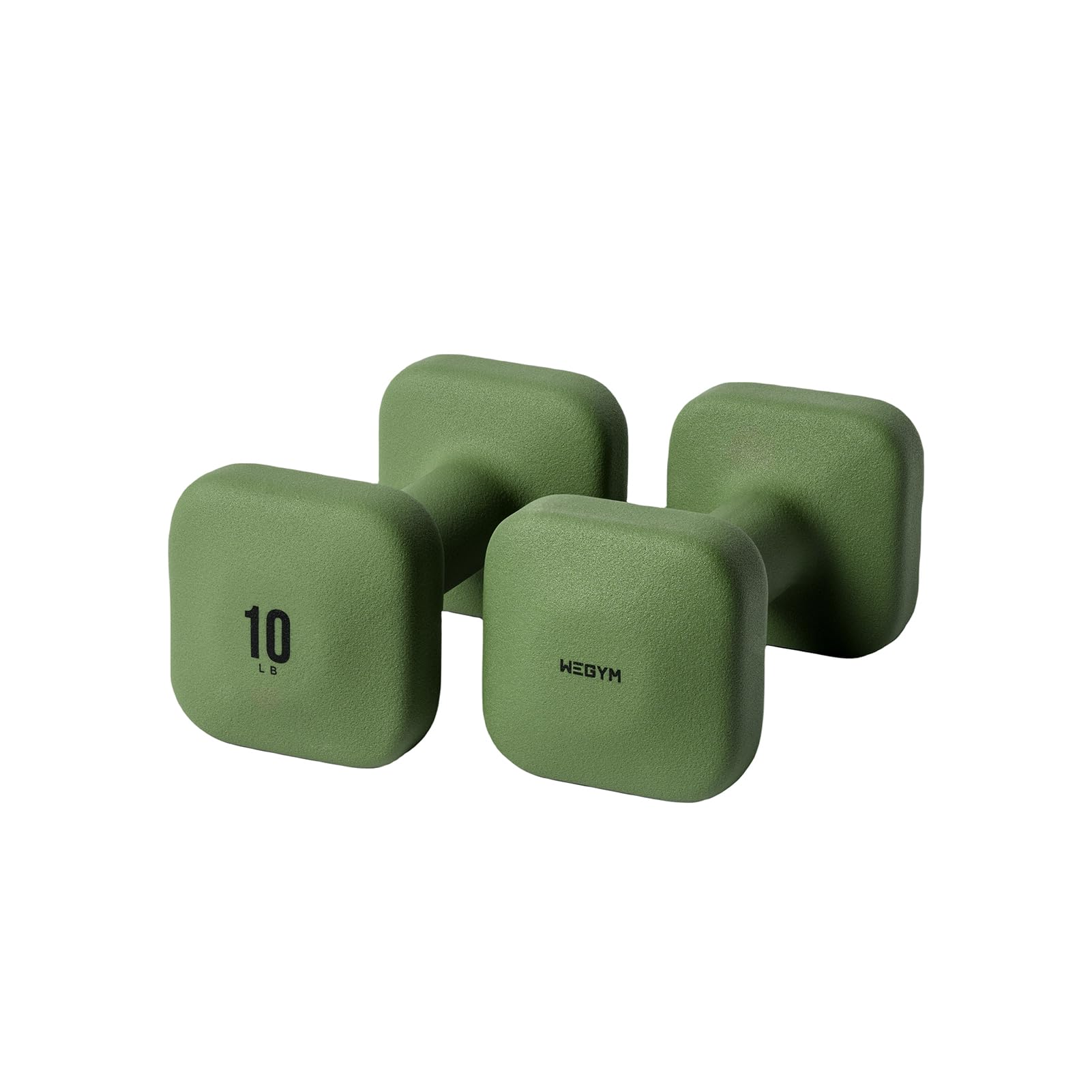 WeGym SafeGrip Dumbbells, Anti-Slip, Anti-Roll, Thick Handles, Free Weights, Square Dumbbells for Secure Workouts at Home, Weightlifting, and Personal Training