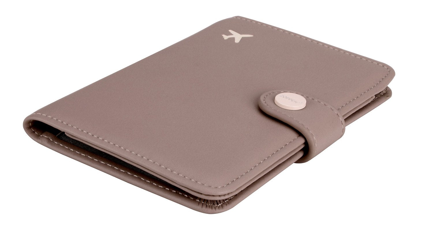 Zoppen RFID Blocking Travel Passport Holder Cadanian Passport Cover Slim Id Card Case (