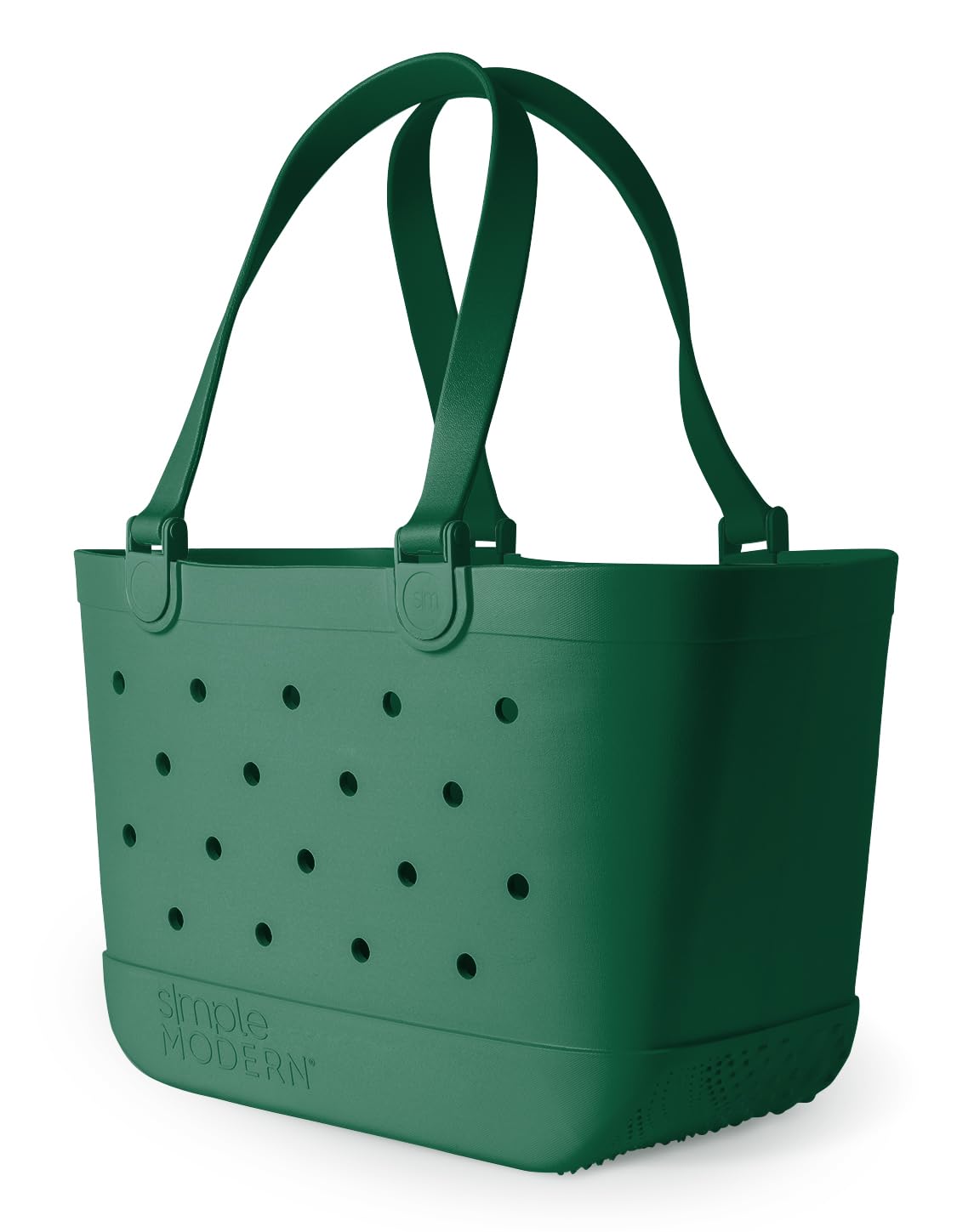 Simple Modern Beach Bag Rubber Tote | Waterproof Medium Tote Bag with Zipper Pocket for Pool, Groceries, Sports | Gifts For Women | Getaway Bag Collection | Almond Birch