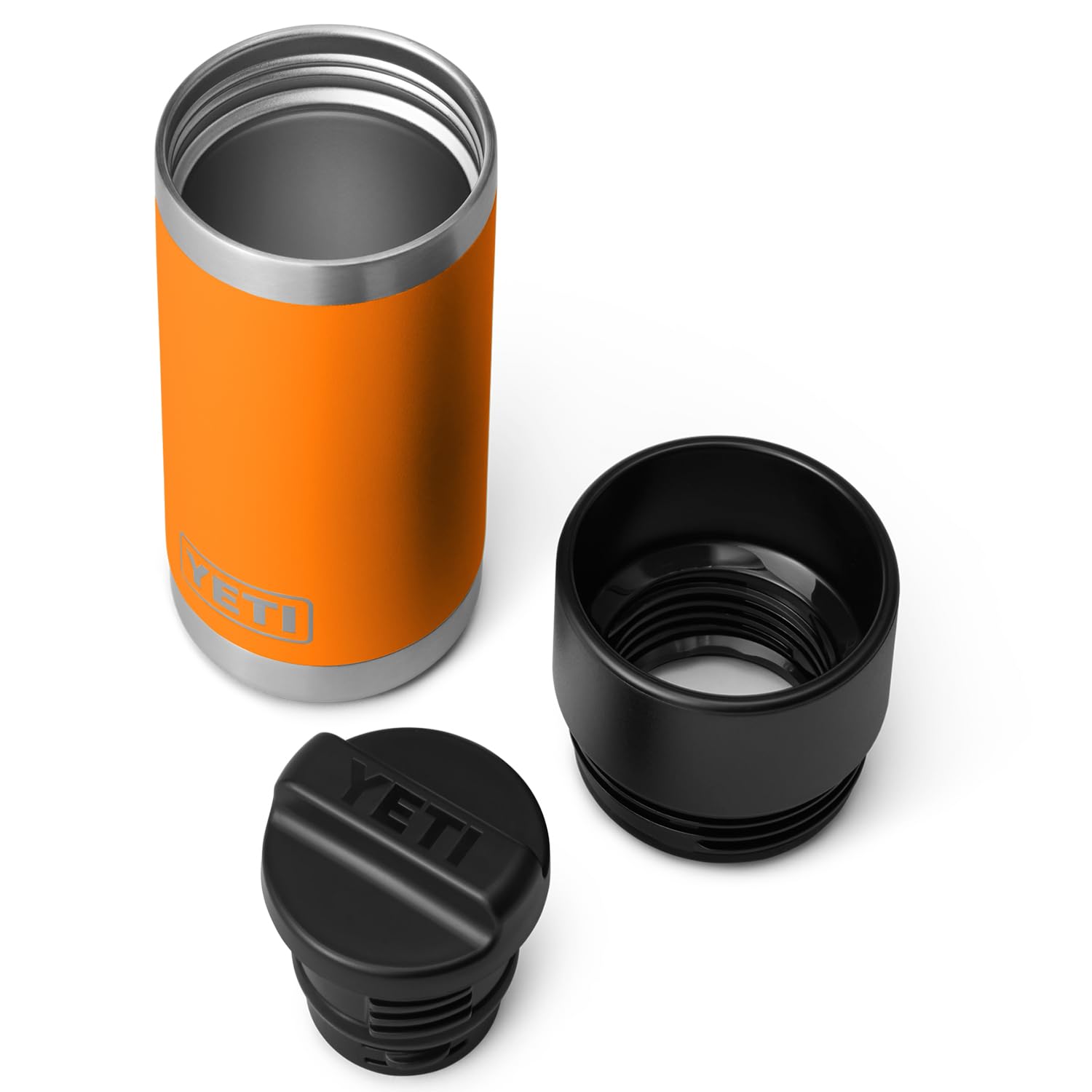 YETI Rambler 12 oz Bottle, Stainless Steel, Vacuum Insulated, with Hot Shot Cap