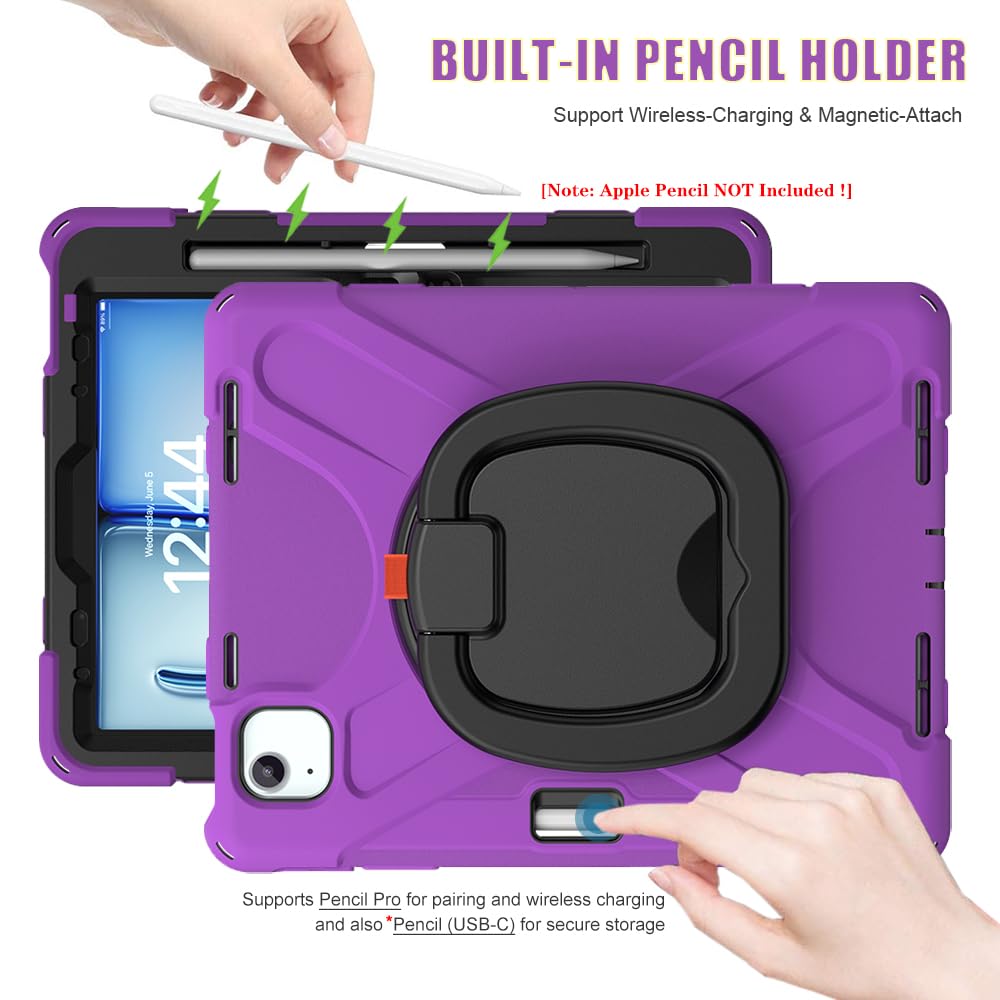 SCSVPN for iPad Air 11 Inch Case 2024 M2(6th Gen), iPad Air 5th/4th Generation Case 10.9&