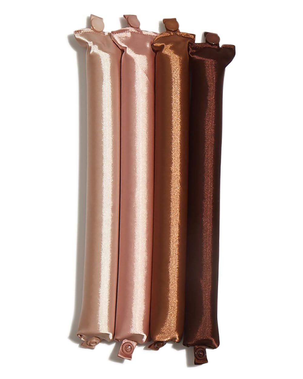 Kitsch Satin Heatless Curling Rod- XL Heatless Hair Curler w/Reliable Snap - Heatless Curls Overnight - Soft Hair Rollers to Sleep In - No Heat Curls Overnight Curlers for Short Hair - 4pcs -Rosewood