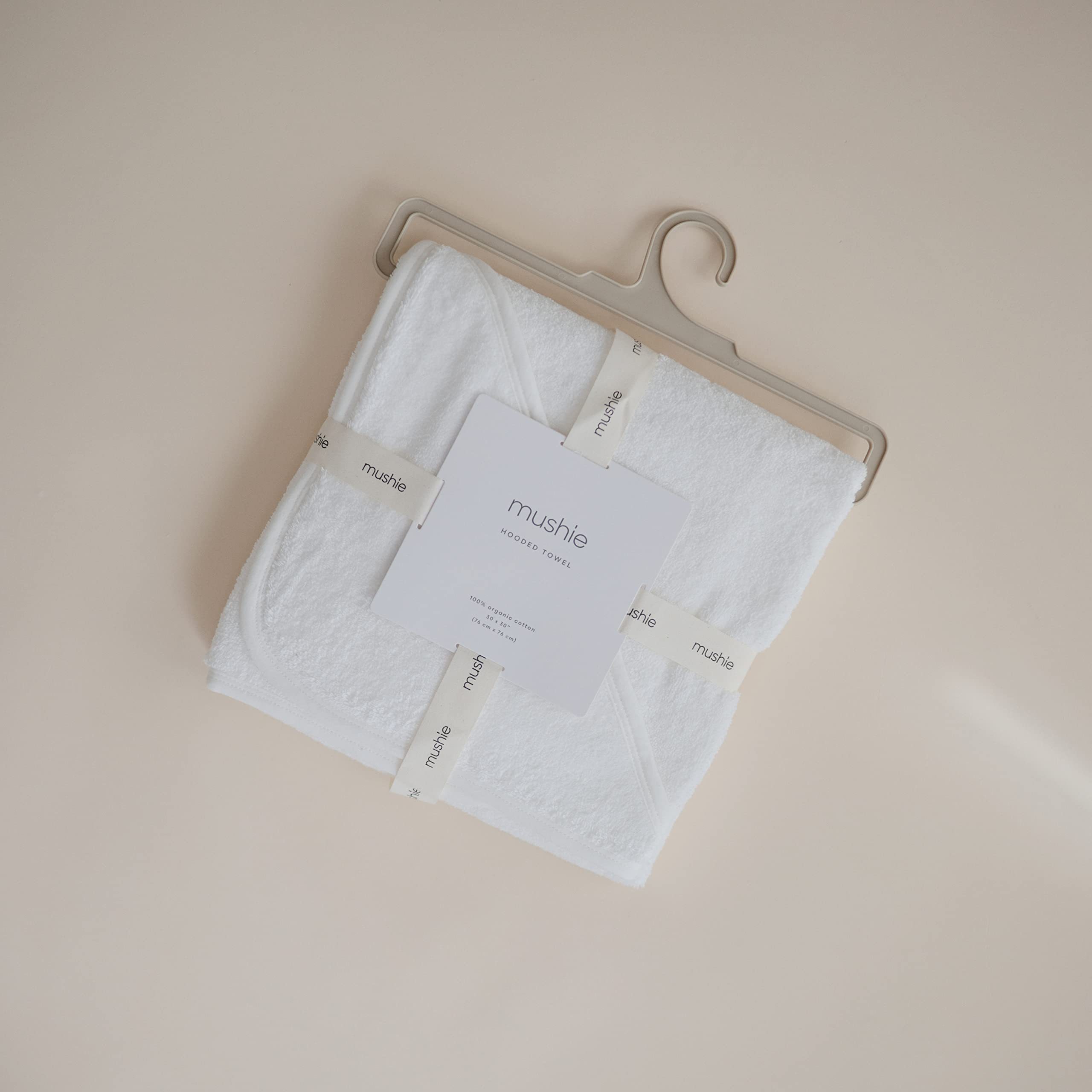 mushie Baby Hooded Towel | Organic Cotton (Moss)