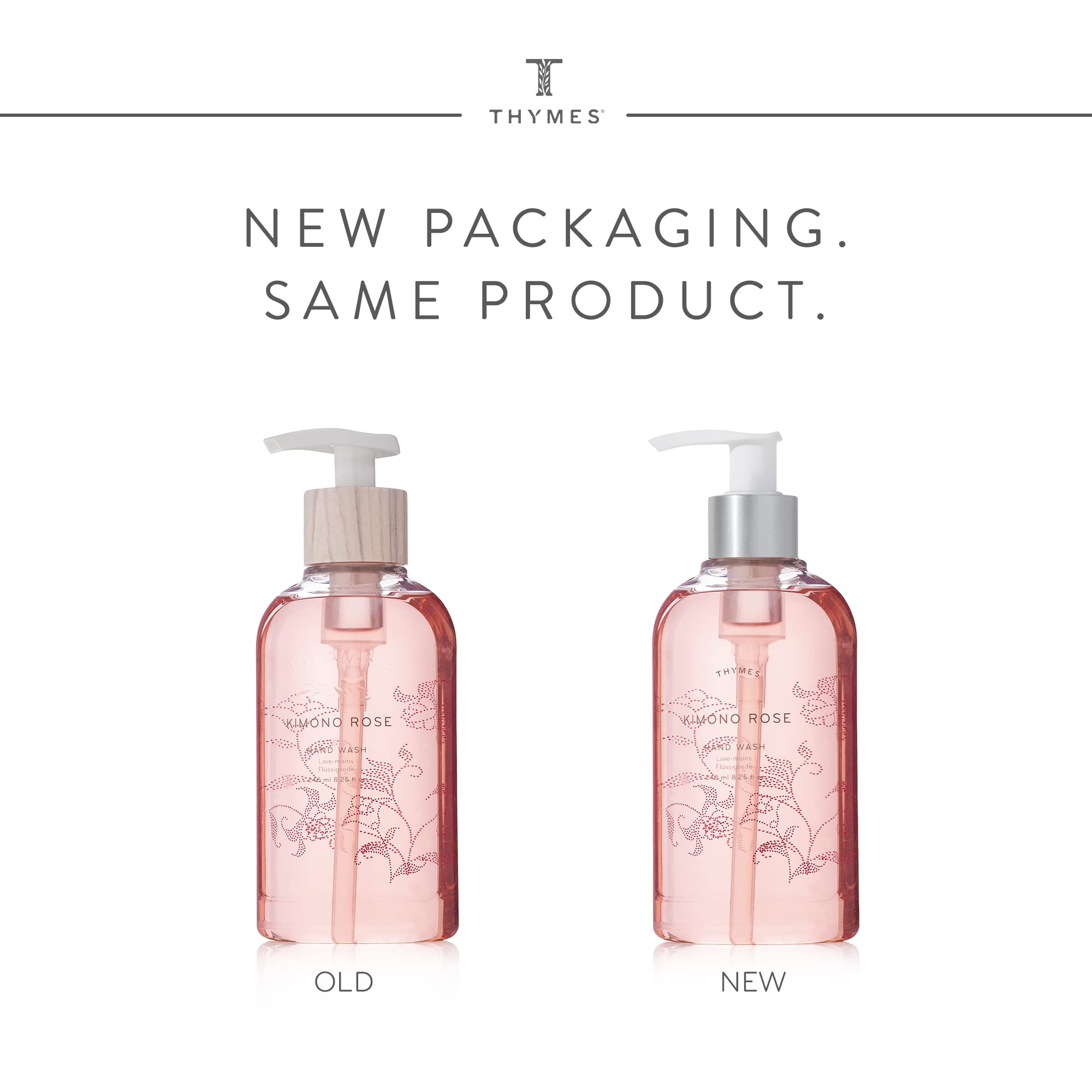 Thymes Eucalyptus Hand Wash - Liquid Hand Soap with Nourishing Ingredients - Eucalyptus Scented Skin Care Soap Dispenser - Botanical Fragrance, Glycerin & Jojoba, Lightly Scented (8.25 oz)