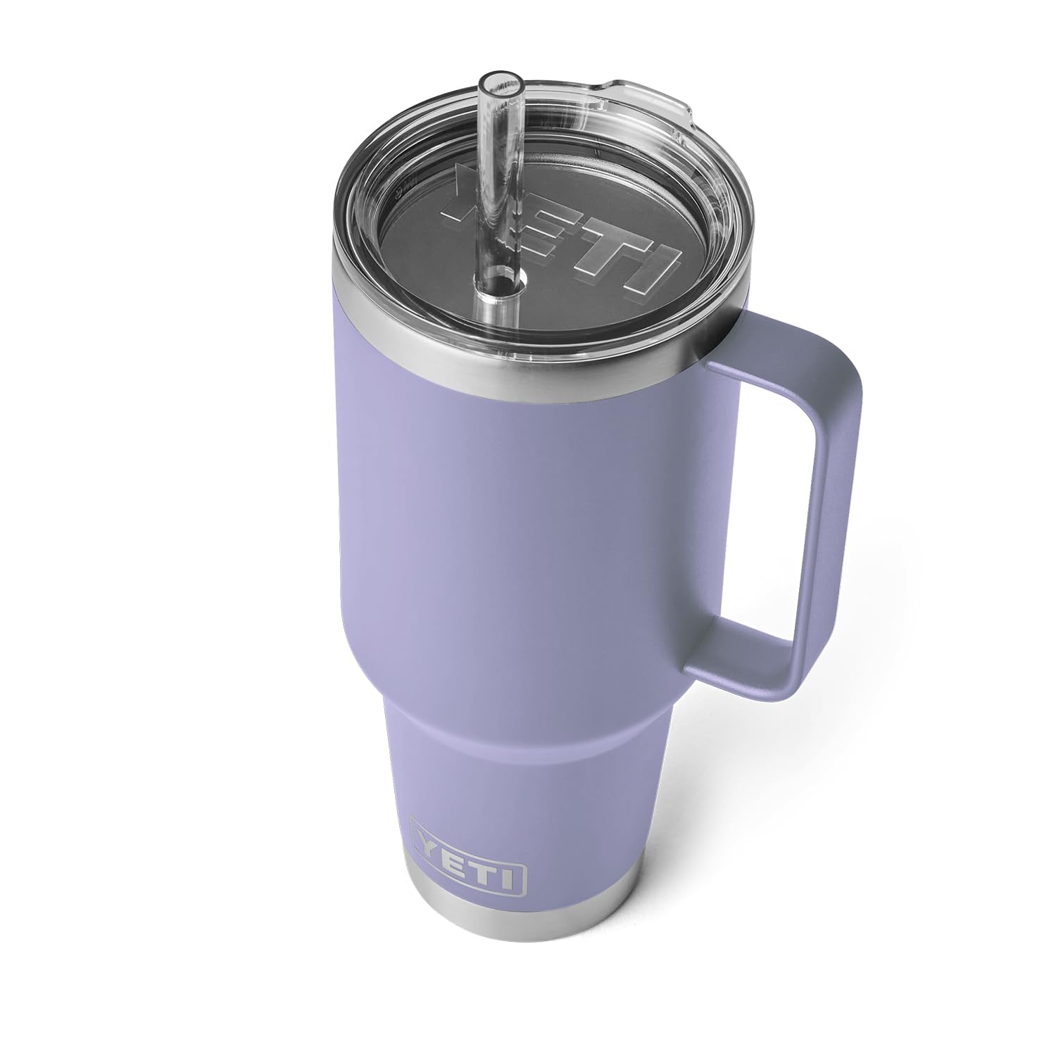 YETI Rambler Tumbler with Handle and Straw Lid, Vacuum Insulated Travel Mug, Stainless Steel