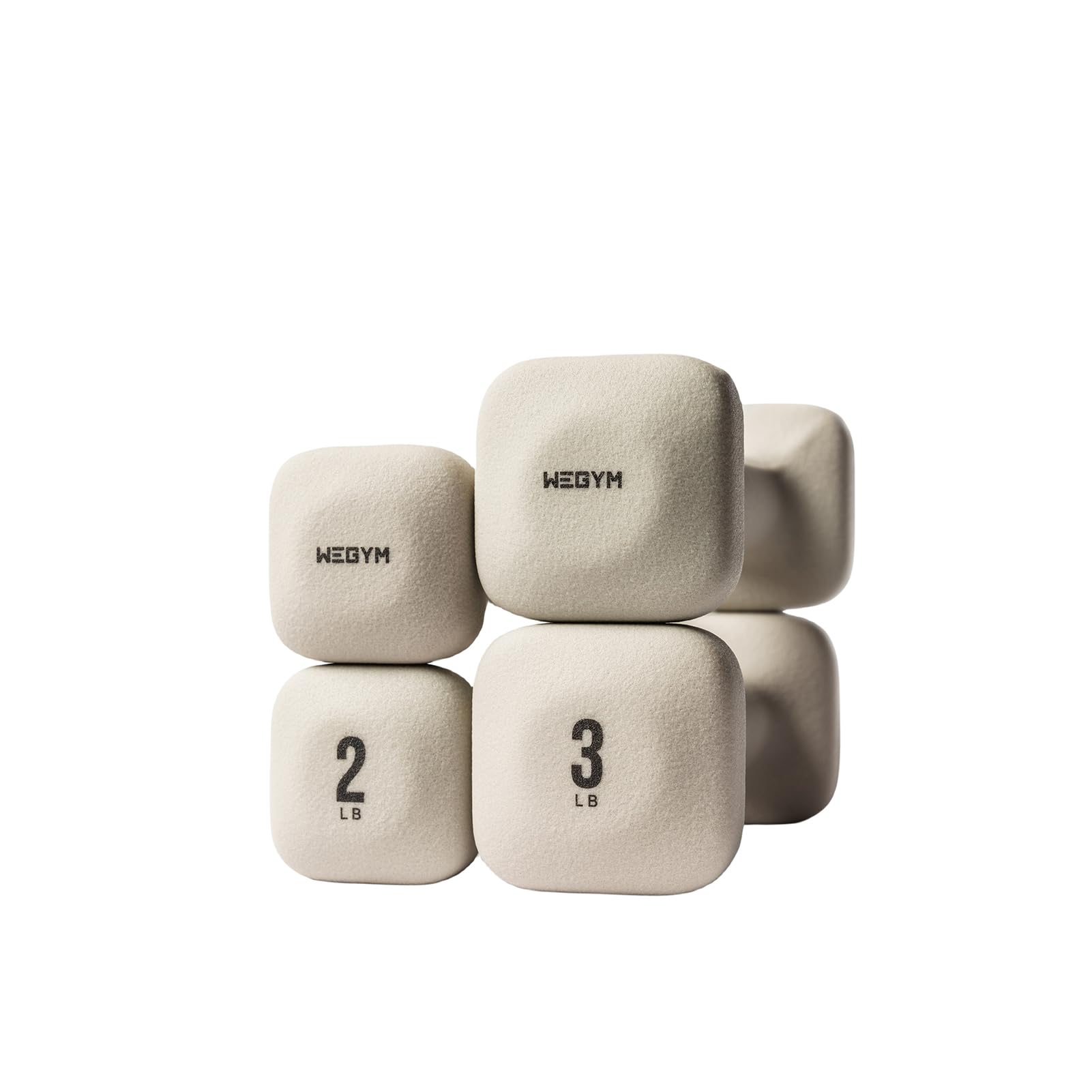 WeGym SafeGrip Dumbbells, Anti-Slip, Anti-Roll, Thick Handles, Free Weights, Square Dumbbells for Secure Workouts at Home, Weightlifting, and Personal Training