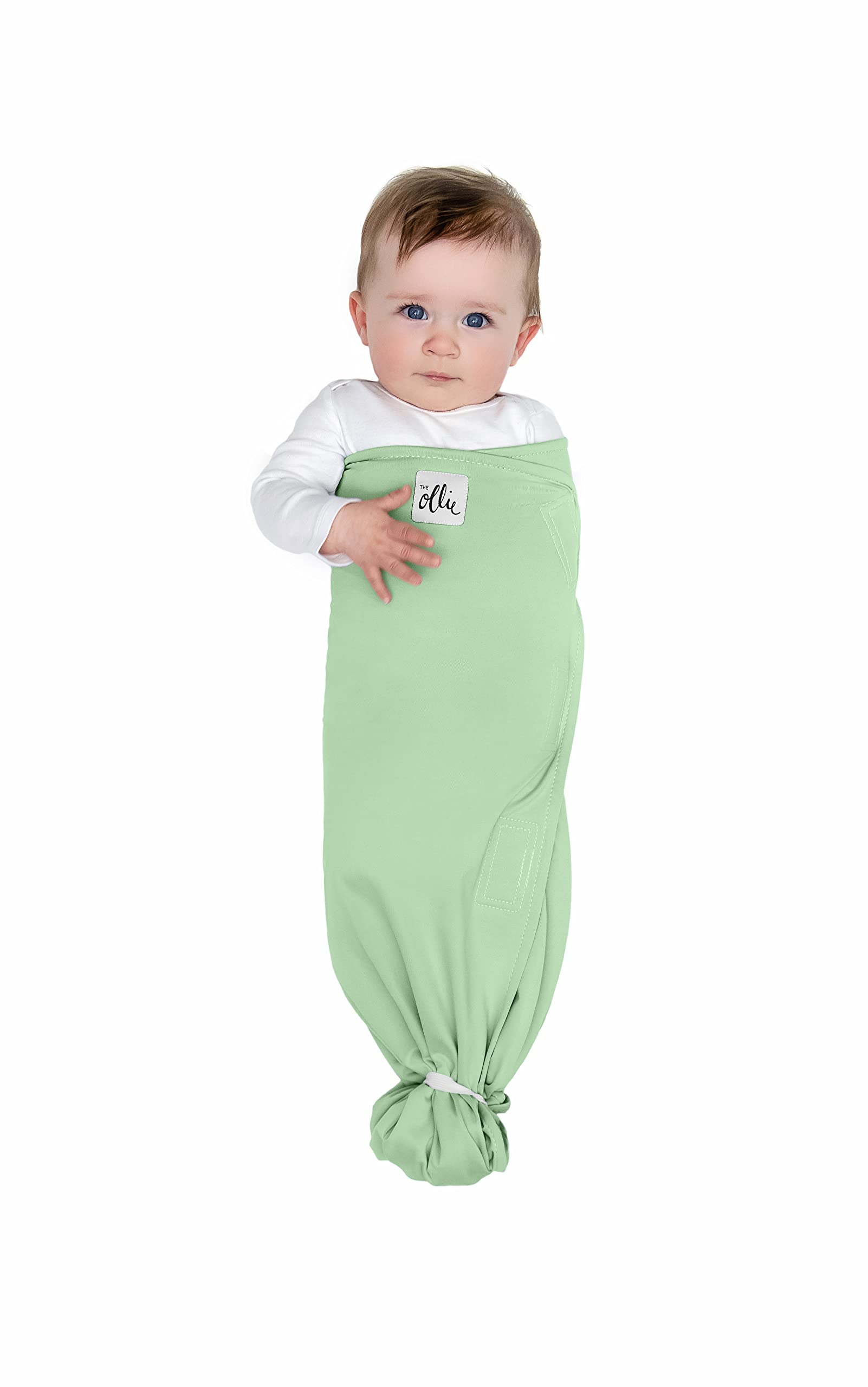 The Ollie Swaddle - Helps to Reduce The Moro (Startle) Reflex - Made from a Custom Designed Moisture-Wicking Material (Sky)