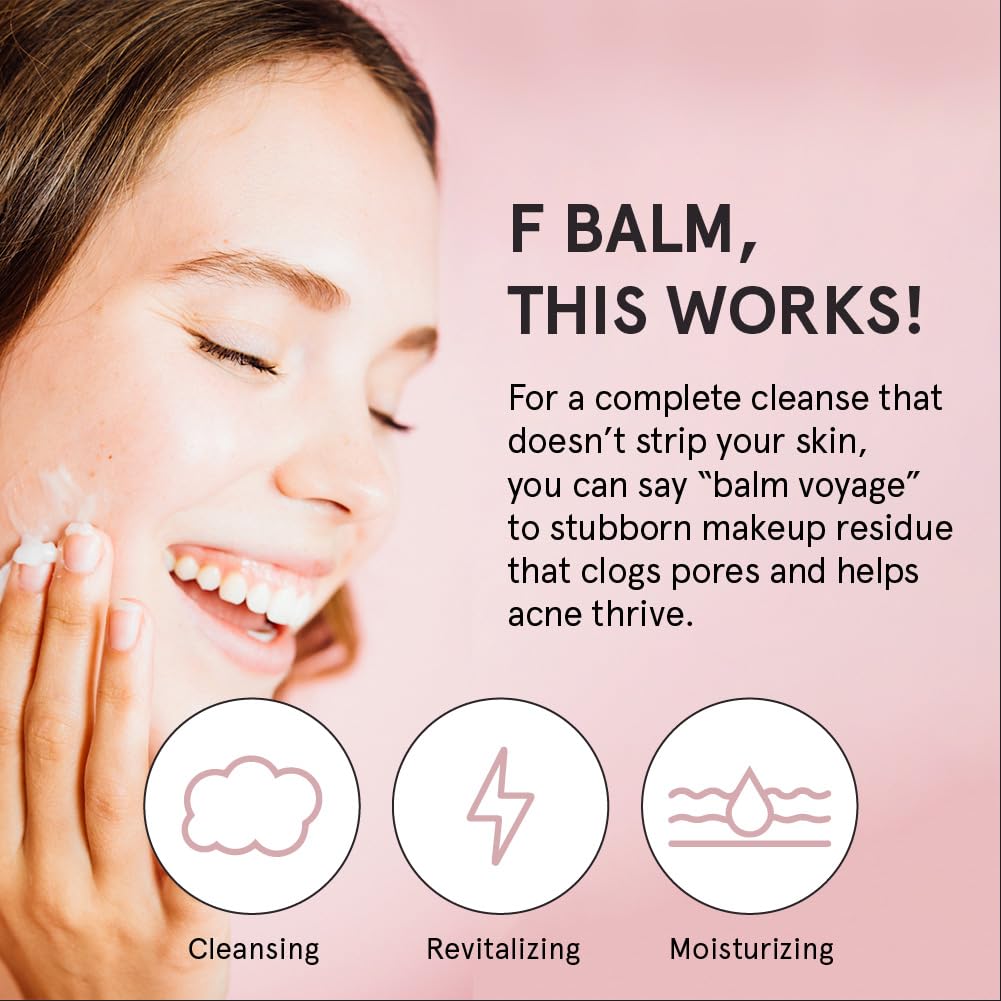 grace & stella Cleansing Balm (4.3 oz/125 ml) Makeup Cleansing Balm - Makeup Remover Balm for All Skin Types