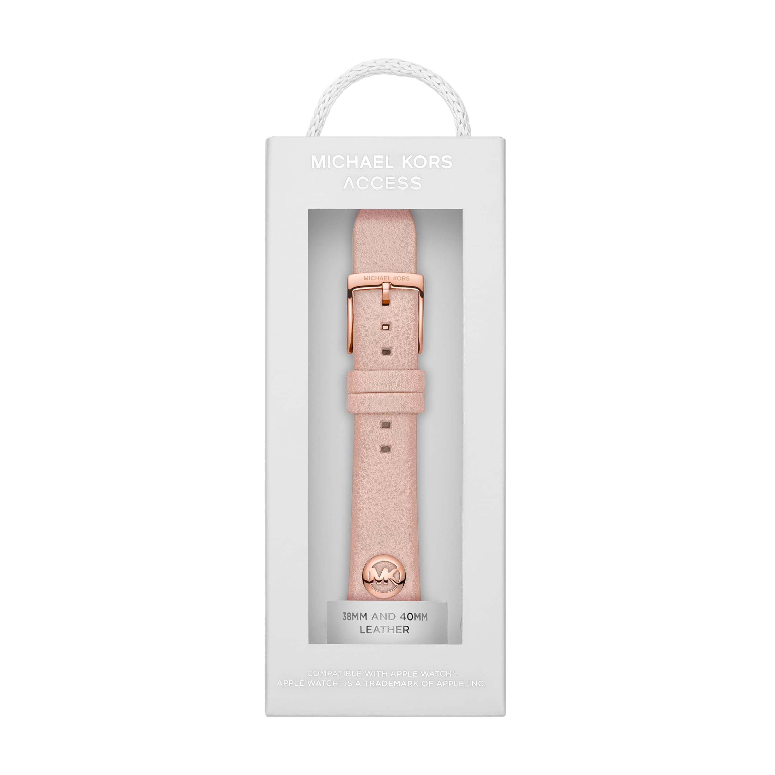 Michael Kors Band for Apple Watch; Silicone or Leather Smart Watch Bands for Women; Compatible with Apple Watch 38mm, 40mm, 41mm