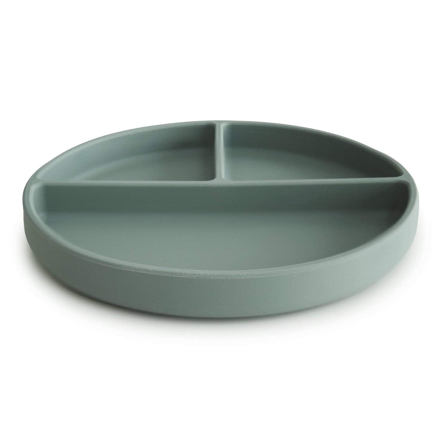 mushie Silicone Suction Plate | BPA-Free Non-Slip Design (Ivory)