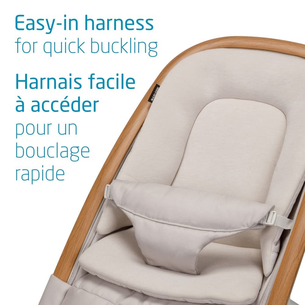 Maxi-Cosi 2-in-1 Kori Rocker, folds flat, travel, washable fabrics, Sand Horizon