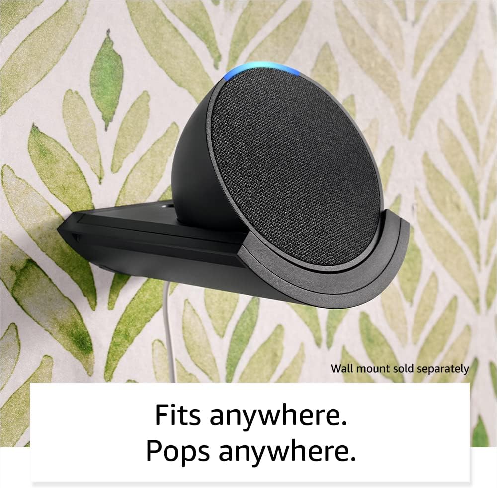 Amazon Echo Pop (newest model), Full sound compact smart speaker with Alexa, Lavender Bloom