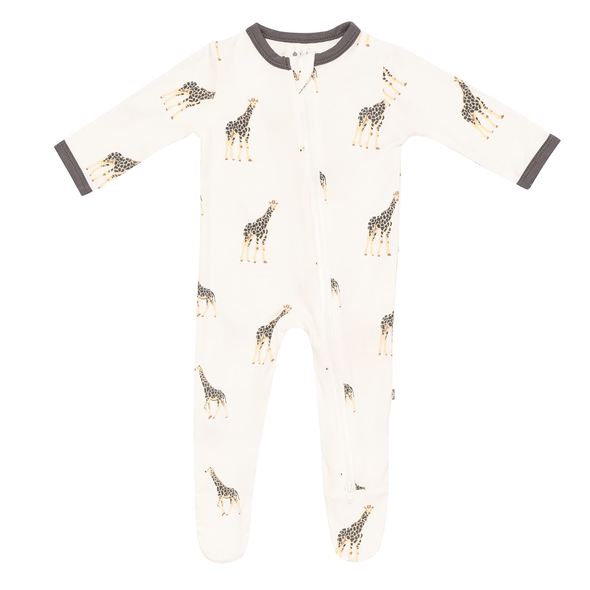 KYTE BABY Unisex Zipper Closure Footies, Rayon Made From Bamboo, 0-24 Months