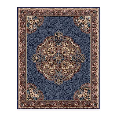 RUGGABLE Disney Traditional Mickey Mouse Washable Rug - Perfect Area Rug for Nursery Playroom Kids Room - Pet & Child Friendly - Stain & Water Resistant - Damask Grey 3&