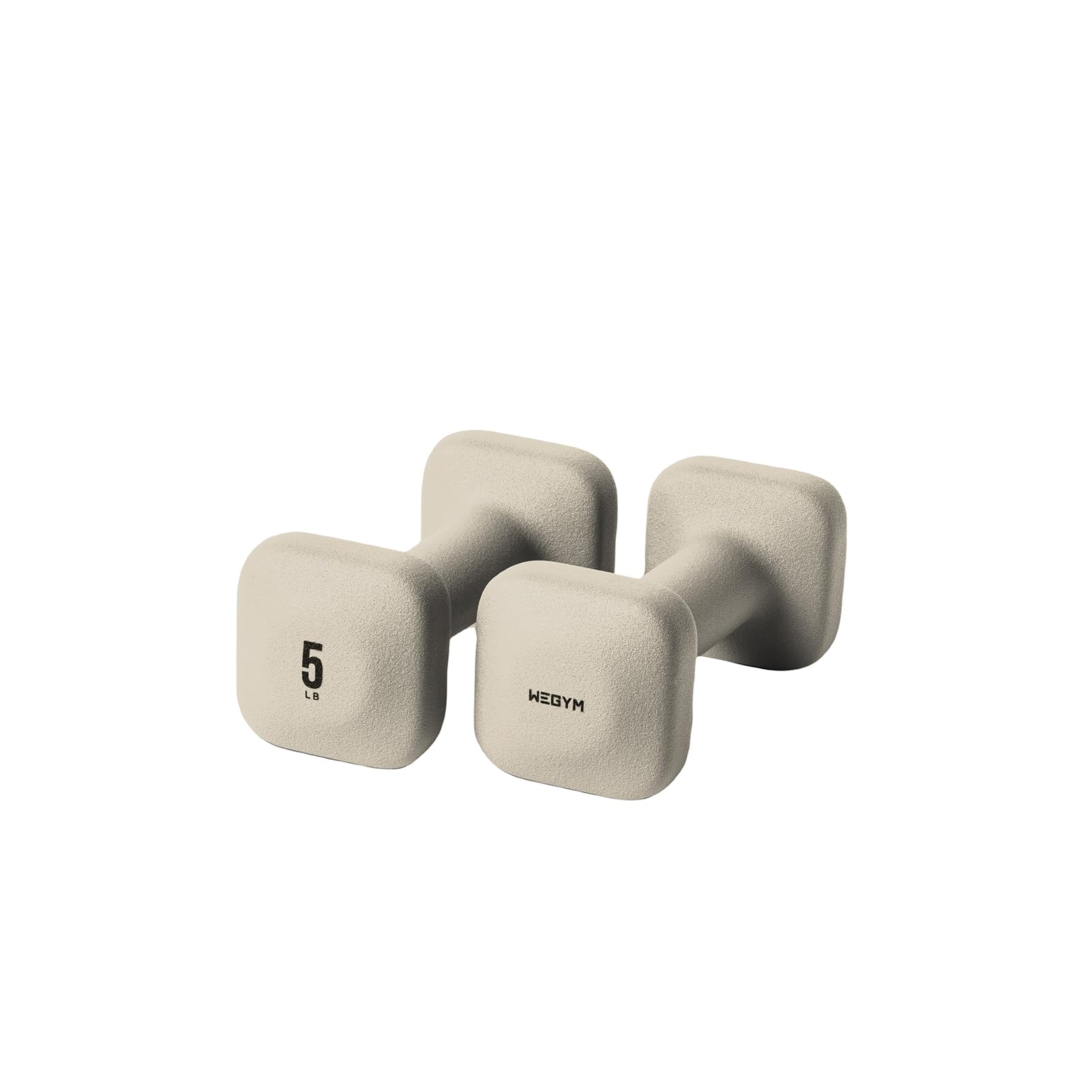 WeGym SafeGrip Dumbbells, Anti-Slip, Anti-Roll, Thick Handles, Free Weights, Square Dumbbells for Secure Workouts at Home, Weightlifting, and Personal Training