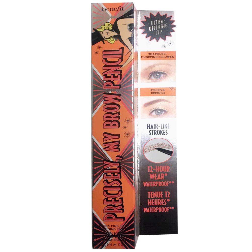 Benefit Precisely My Brow Pencil Ultra Fine Brow Defining, No. 4, Medium, 0.002 Ounce