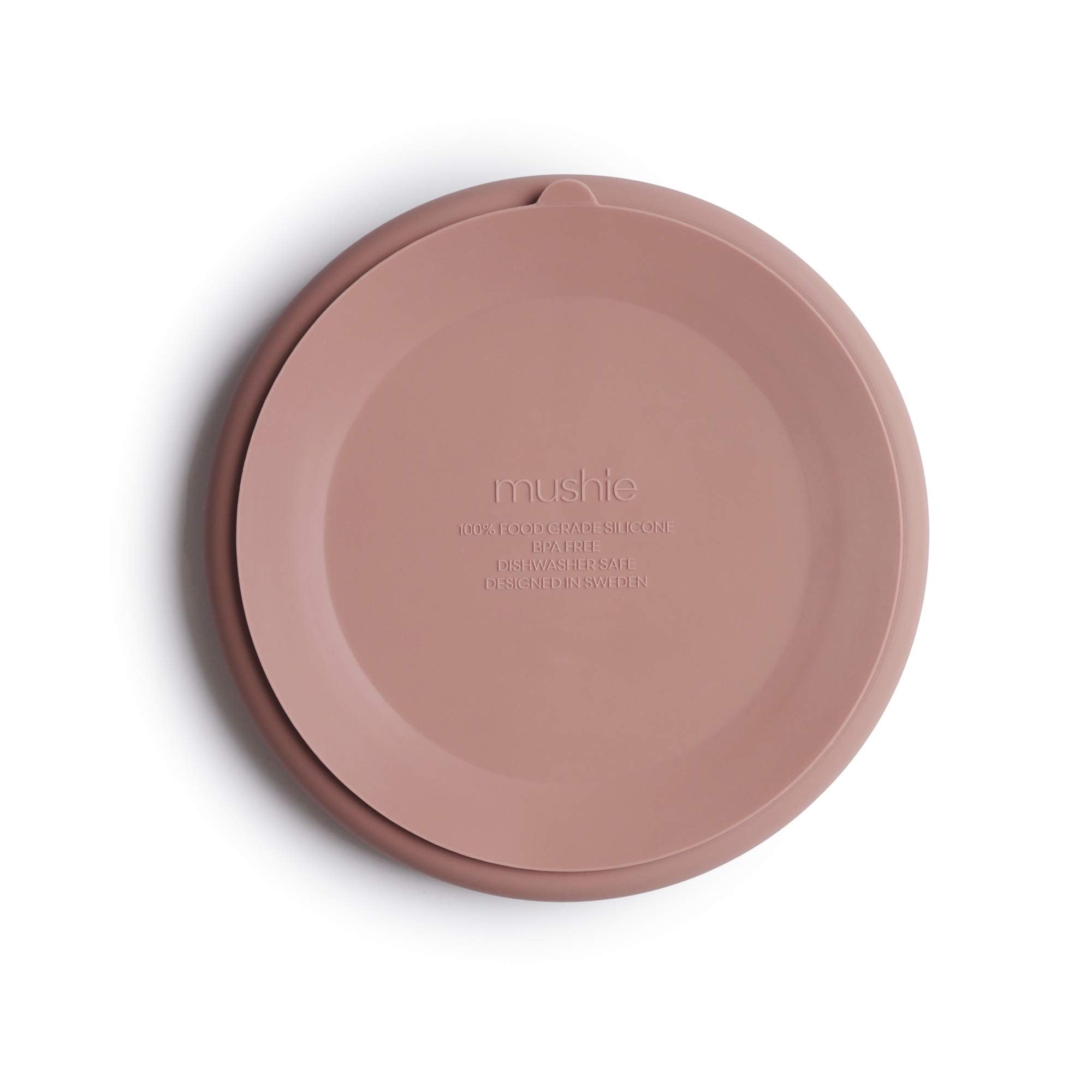 mushie Silicone Suction Plate | BPA-Free Non-Slip Design (Ivory)
