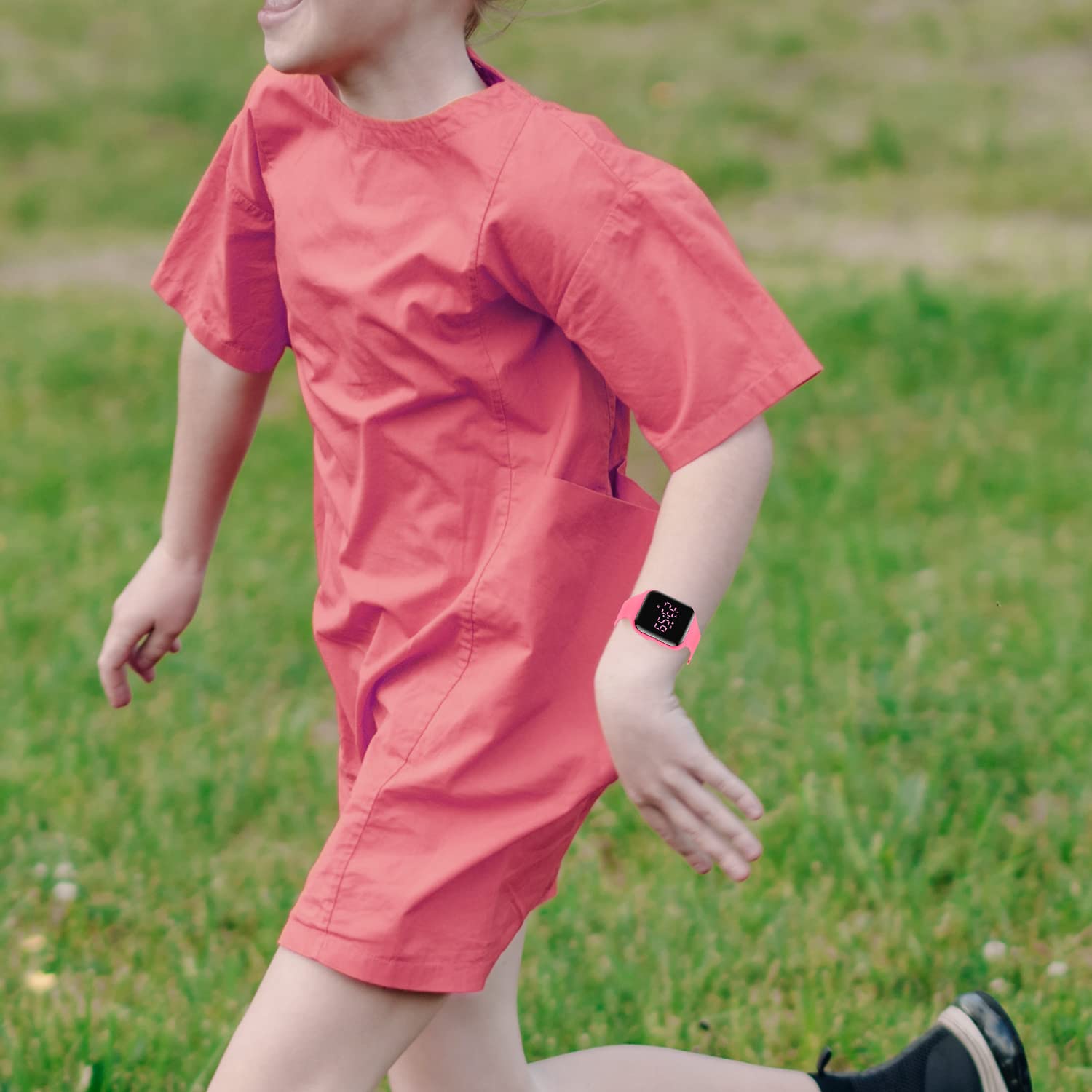 Kids Watch, No App Fitness Tracker Watch for Kids Teenager Digital Watch with Steps Counter/Distance/Calories/Alarm/Stopwatch Fitness Watch for Kids Girls Boys Gift for Teens